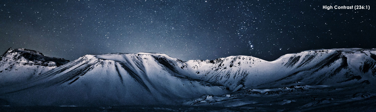 mountain contrast comparison high