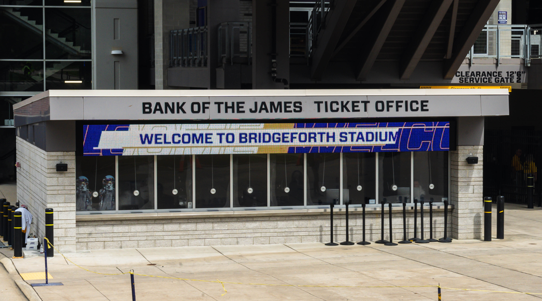 Ticket Window Displays Installation Photo