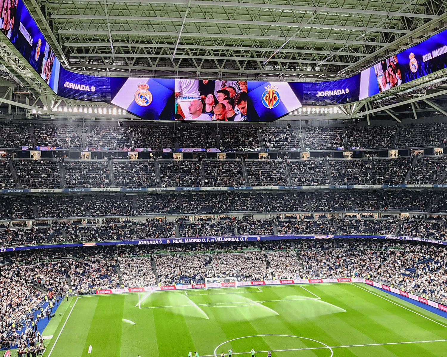 LED video and ribbon in Santiago Bernabeu Stadium